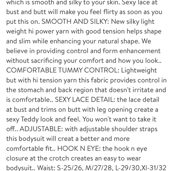 Lace trims slimming body suit/shaper - Picture 5 of 5